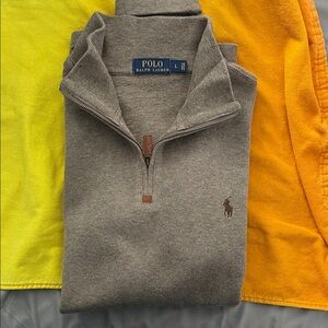 Polo by Ralph Lauren Gray Zip Up Sweater